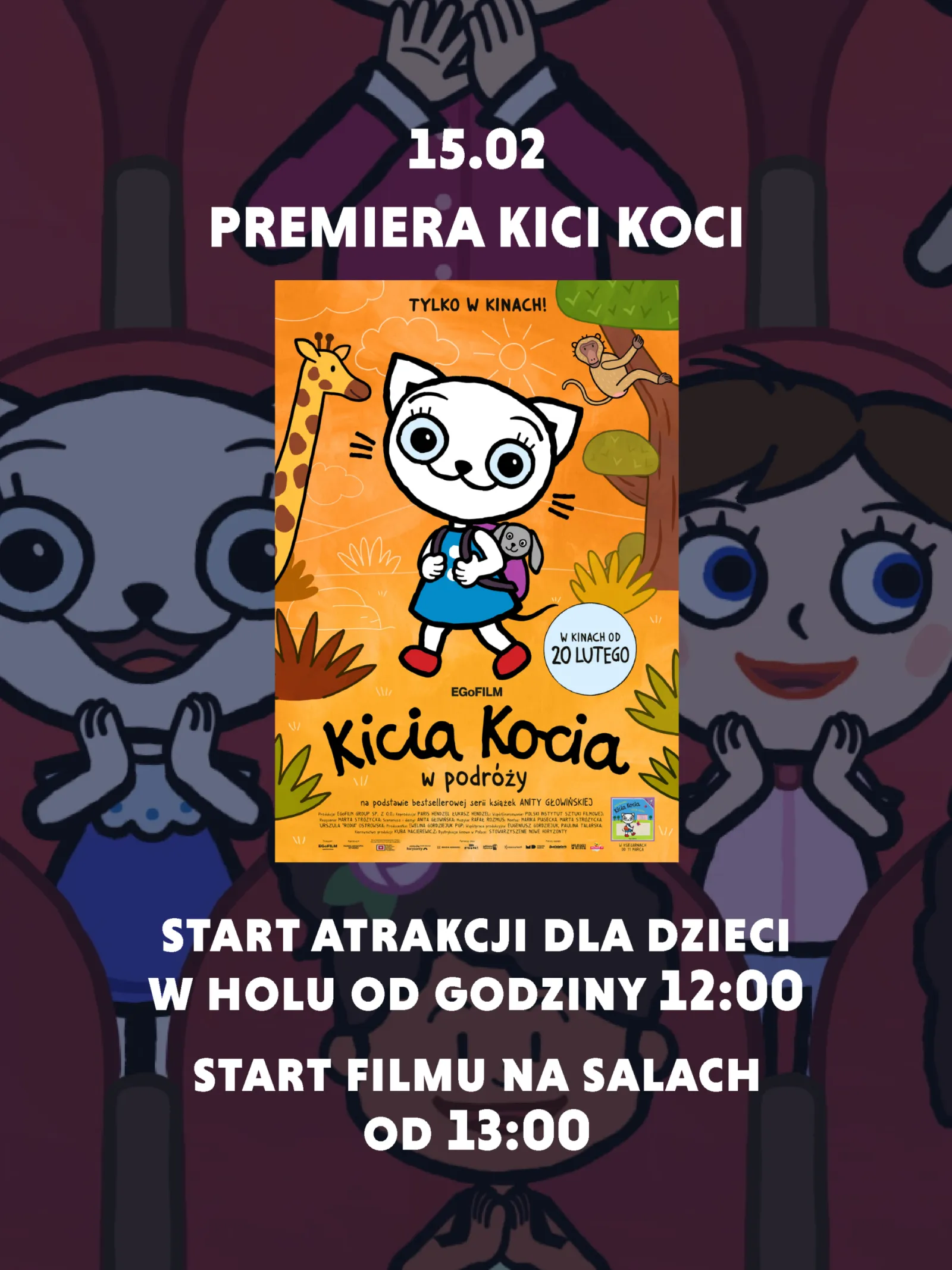 Uroczysta premiera „Kicia Koci w podróży” w Kinogram!