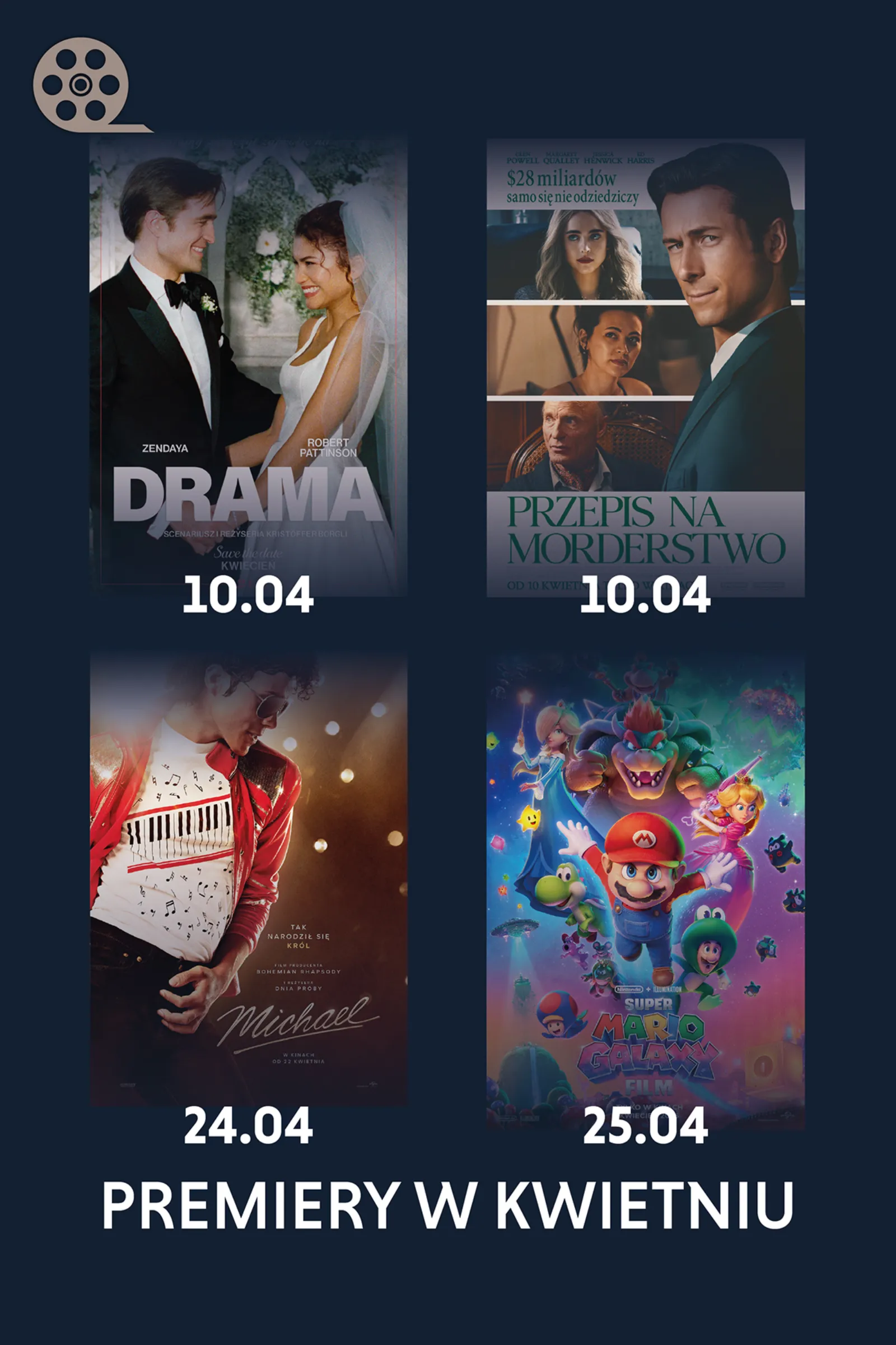 Wiosenny wieczór? Czekają kwietniowe premiery filmowe w Kinogramie